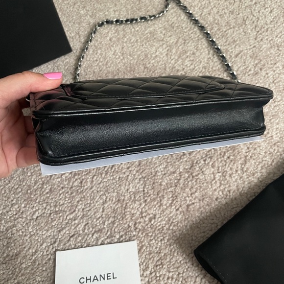 Authentic Chanel WOC Lambskin Silver Hardware - Picture 8 of 8